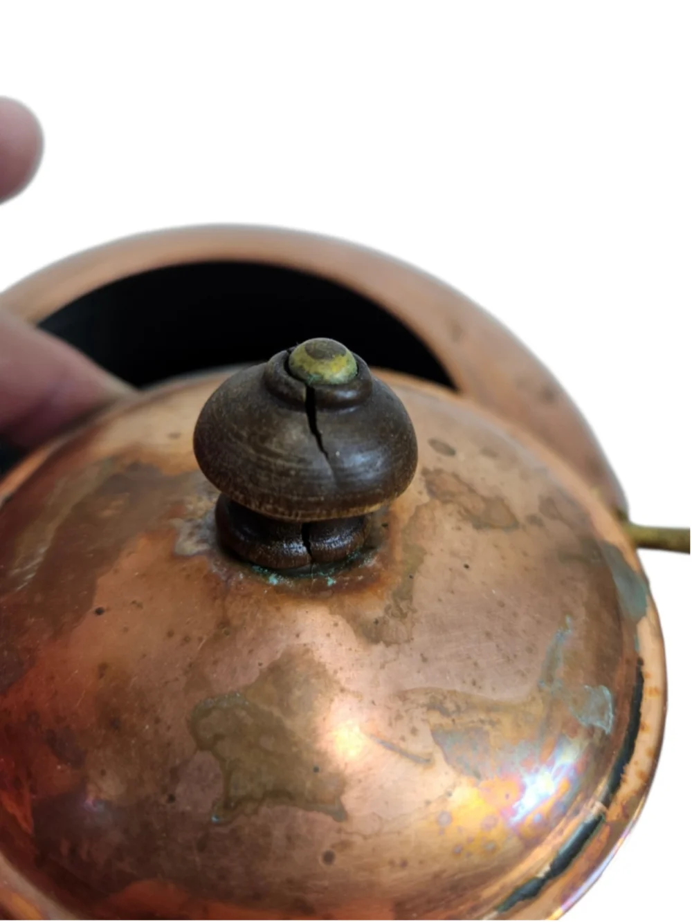 Paul Revere Copper Tea Kettle Vintage Colonial Reproduction Tin Lined Teapot